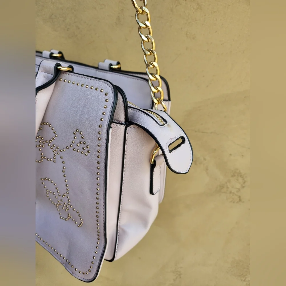 Andrew Marc New York Satchel w/ Floral Stud Detail - Top Handle & Crossbody - Picture 12 of 16